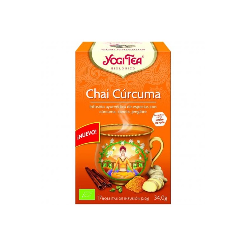 Infusió Chai Cúrcuma 34g Yogi Tea
